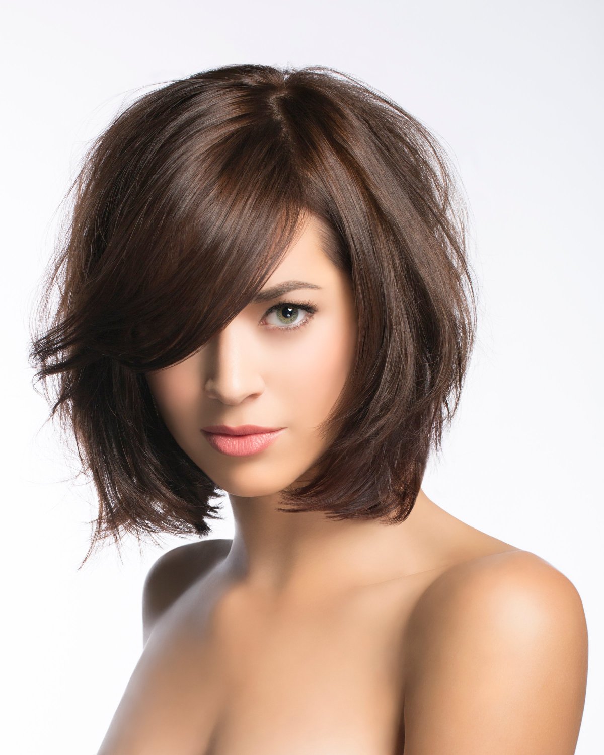 Корейская челка длинная