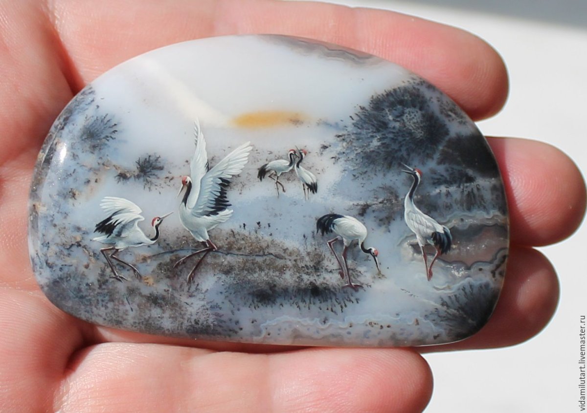 Кольцо Моховой агат Моховой