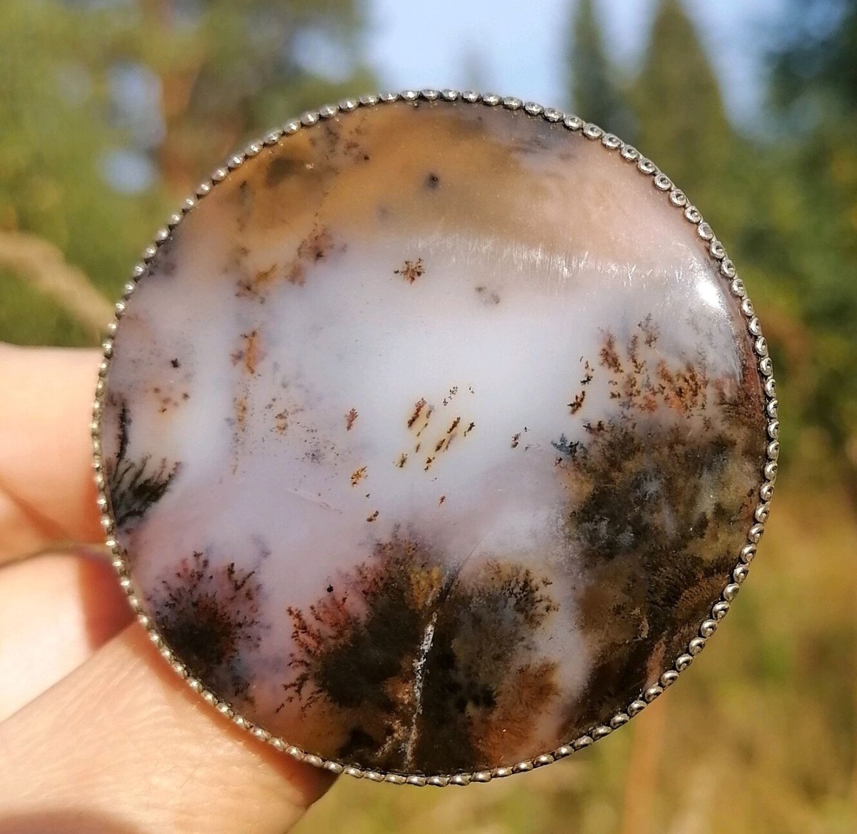 Индонезийский Моховой агат