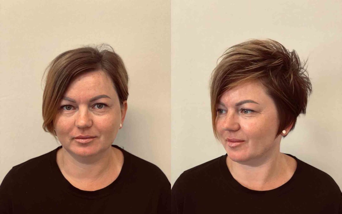 Стрижка Пикси 2022 для полных женщин