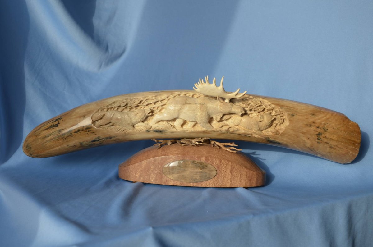 Китайская резьба бивня мамонта