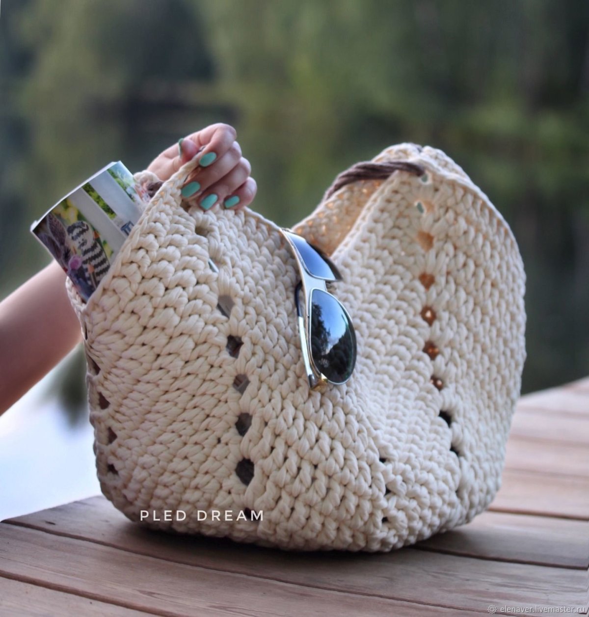 Вязаные летние сумки