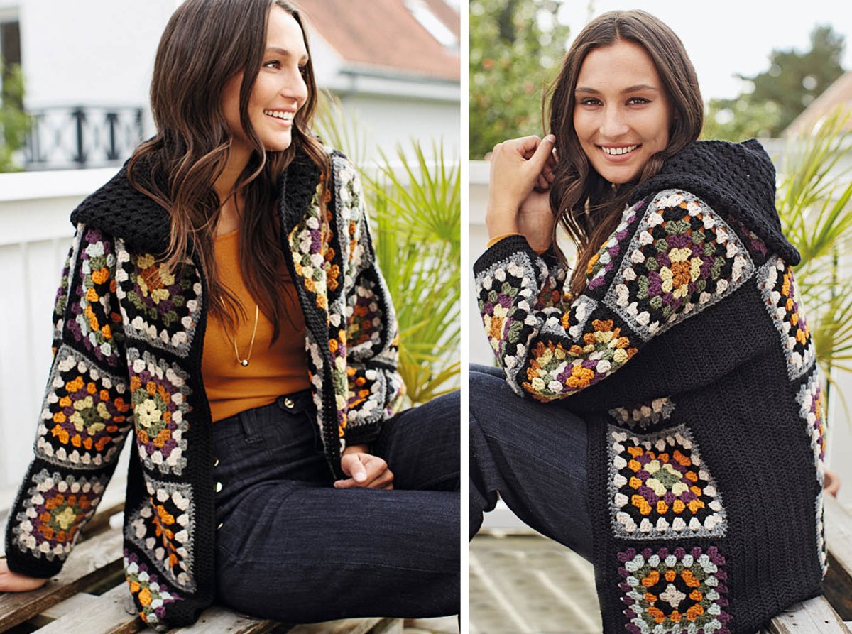 Кардиган в стиле пэчворк