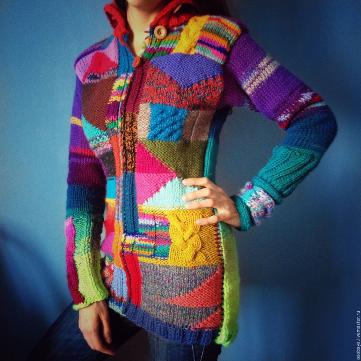 Свитер пэчворк