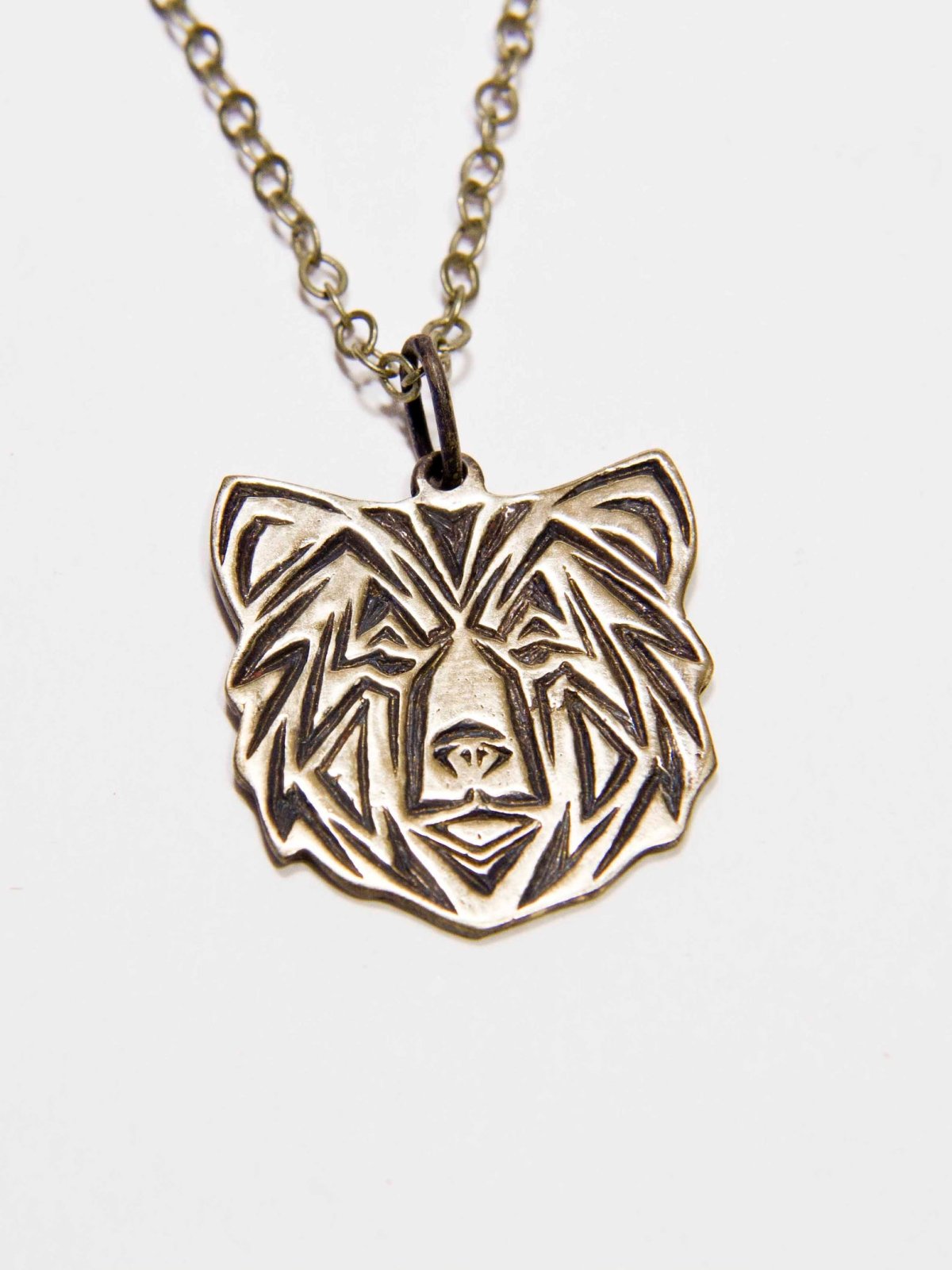 Серебряная подвеска мишка