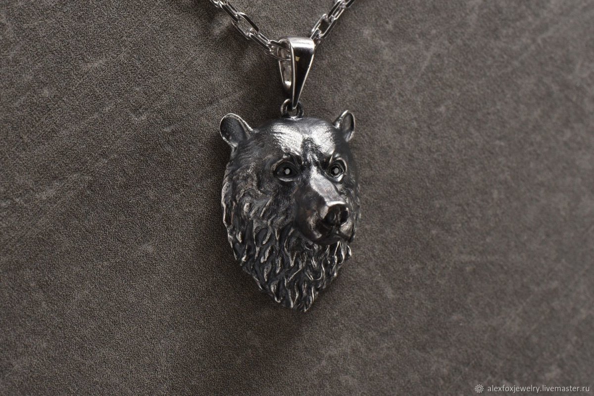 Подвеска с мишкой на шею