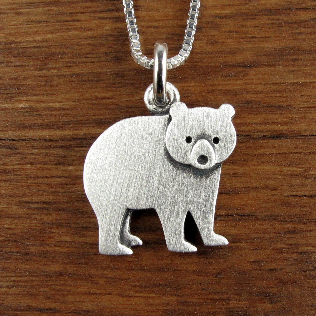 Кулон белый медведь