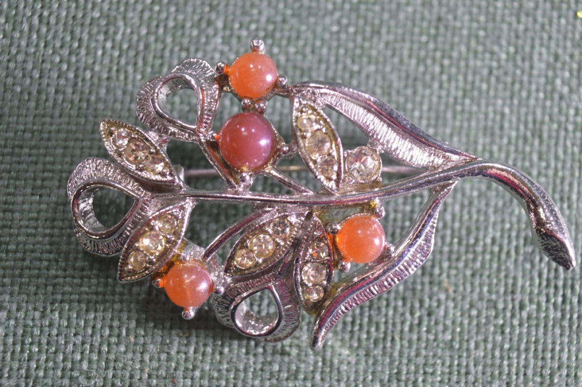 Серьги с рубином 875 пробы