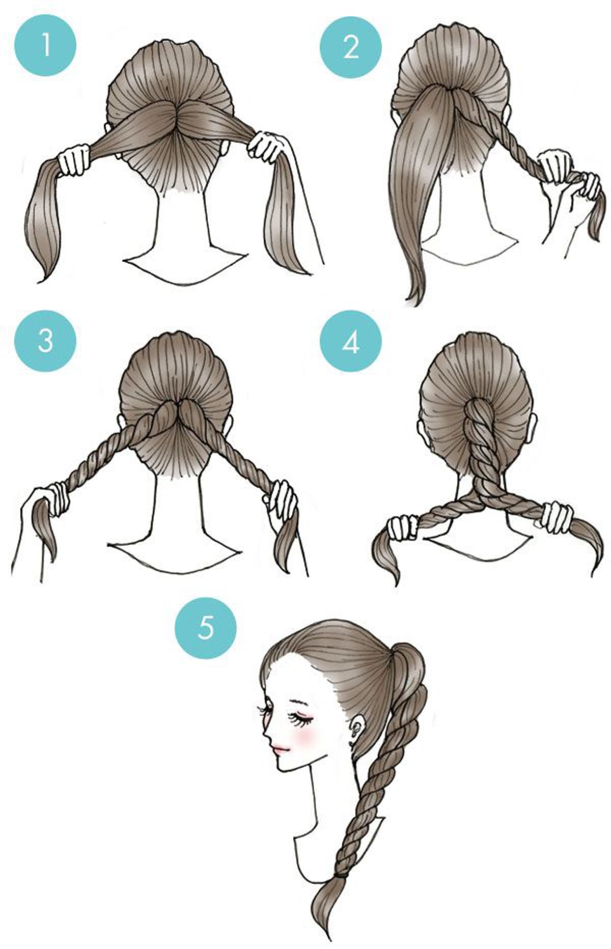 Причёски для девочек пошагово лёгкие