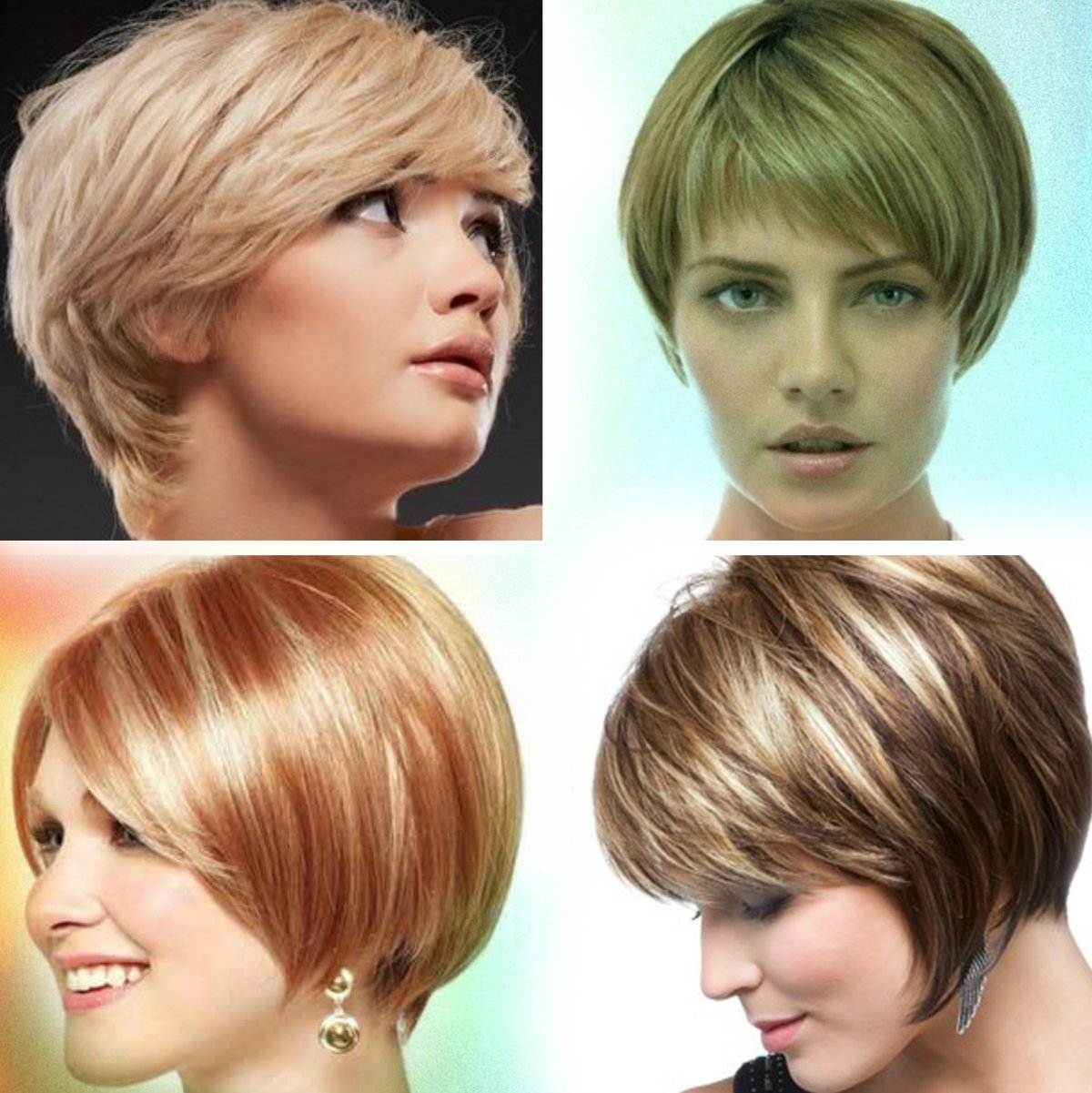 Стрижки Пикси шапочка Боб-каре