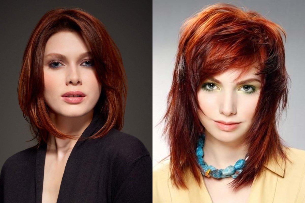 Короткие стрижки на рыжие волосы