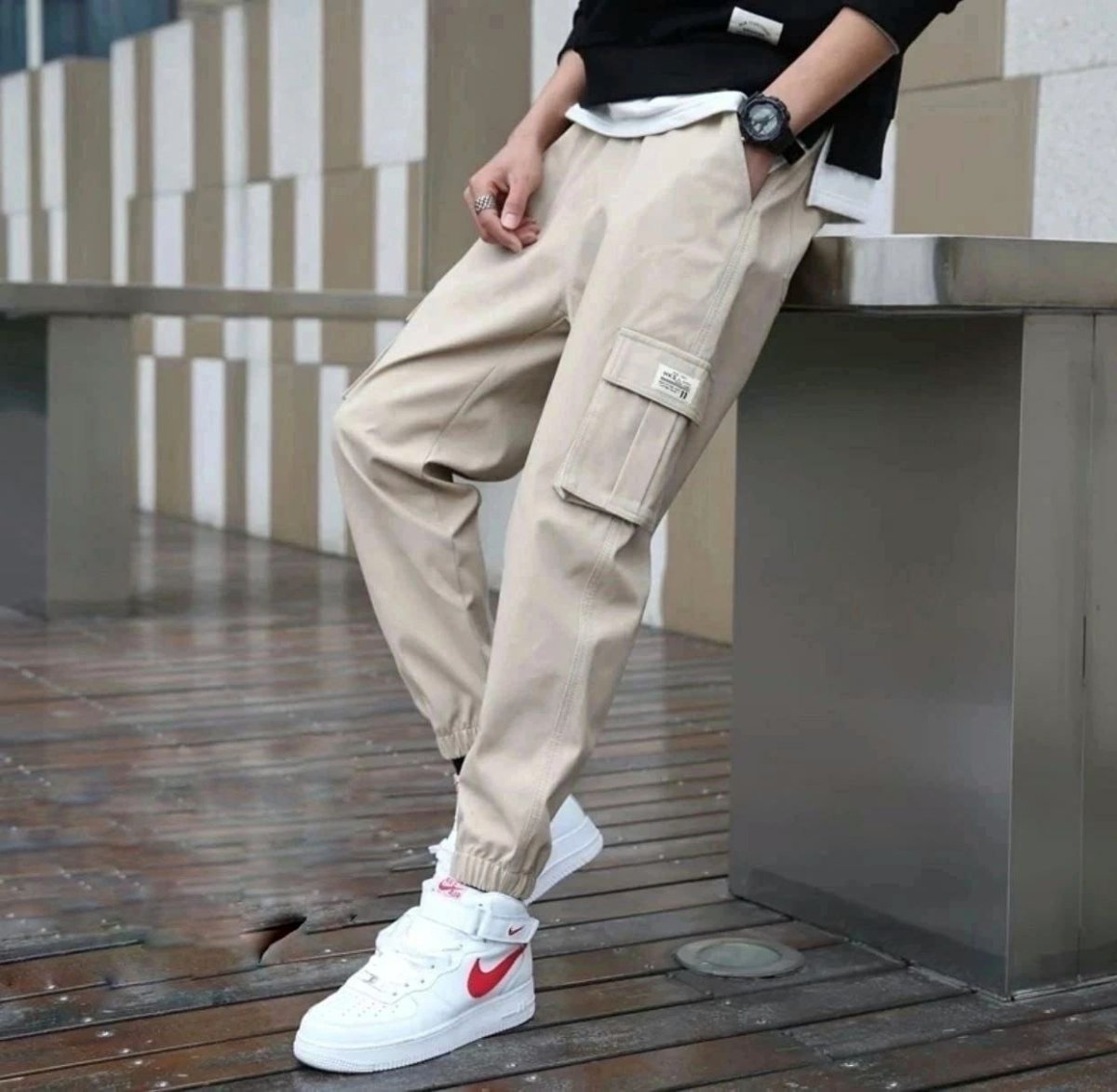 Широкие штаны мужские модные