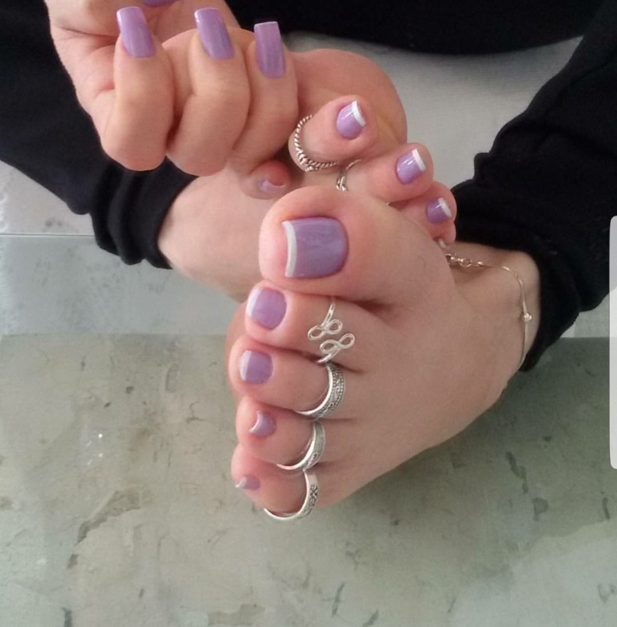 Удлиненный педикюр