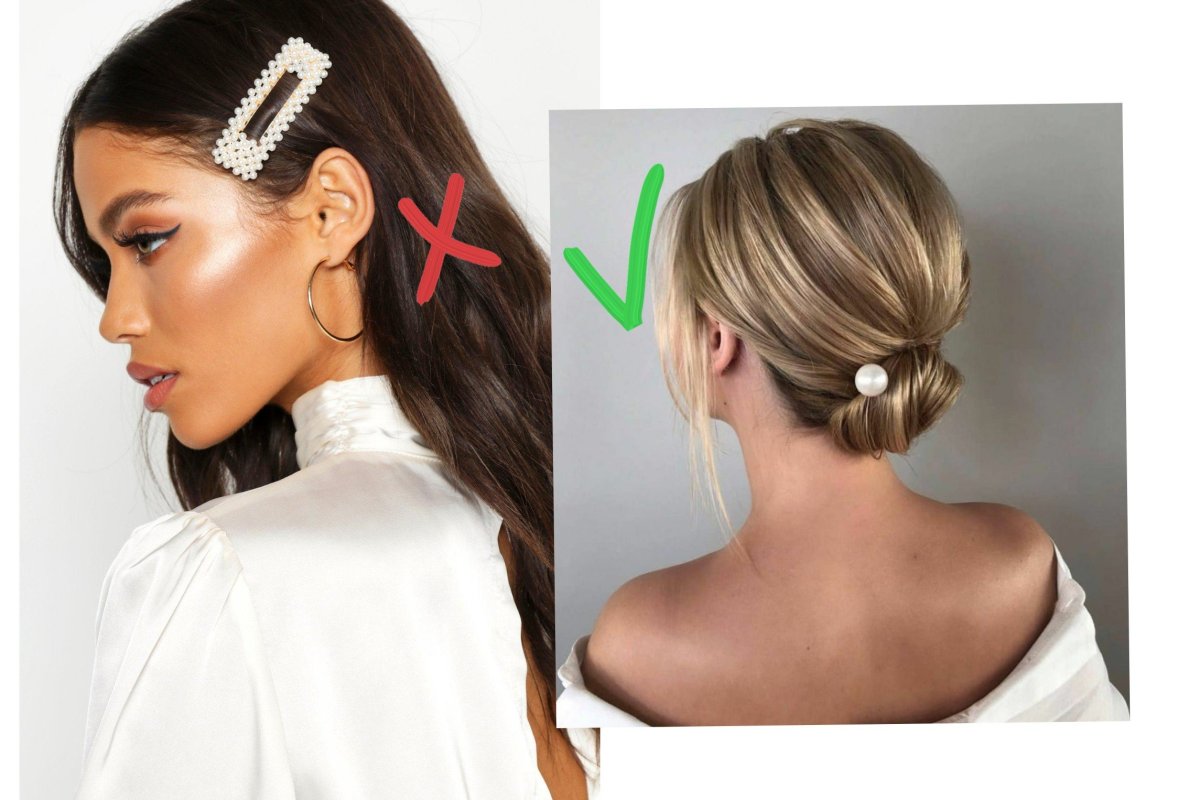 Прическа на каре с невидимками