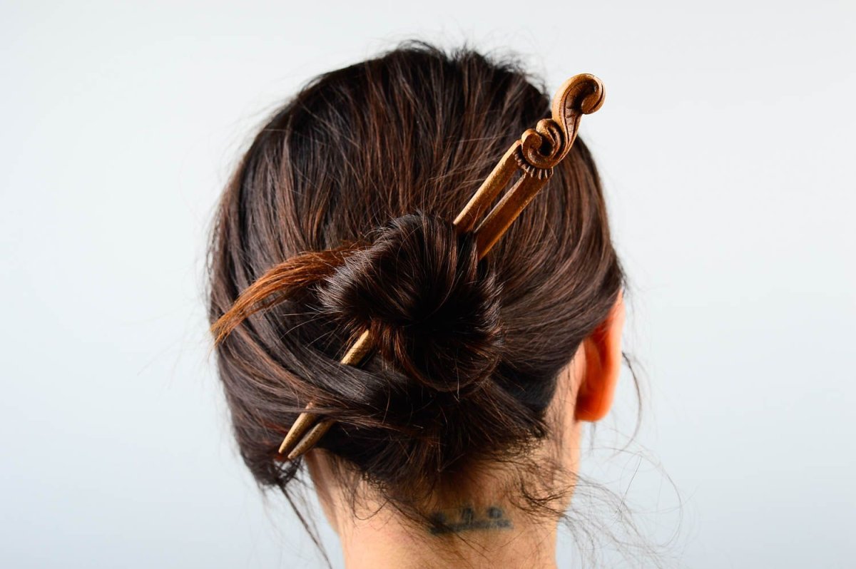 Прически с крабом