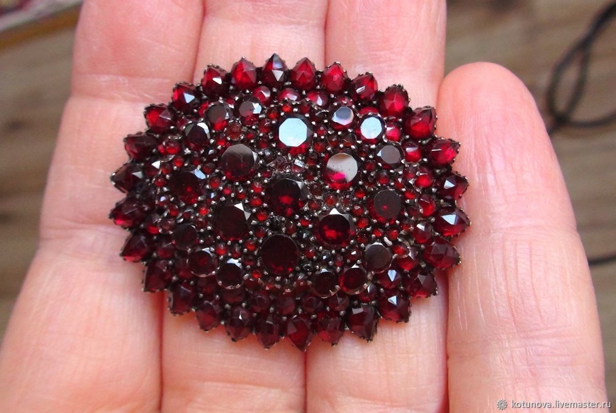 Чешский гранат в серебре интернет магазин