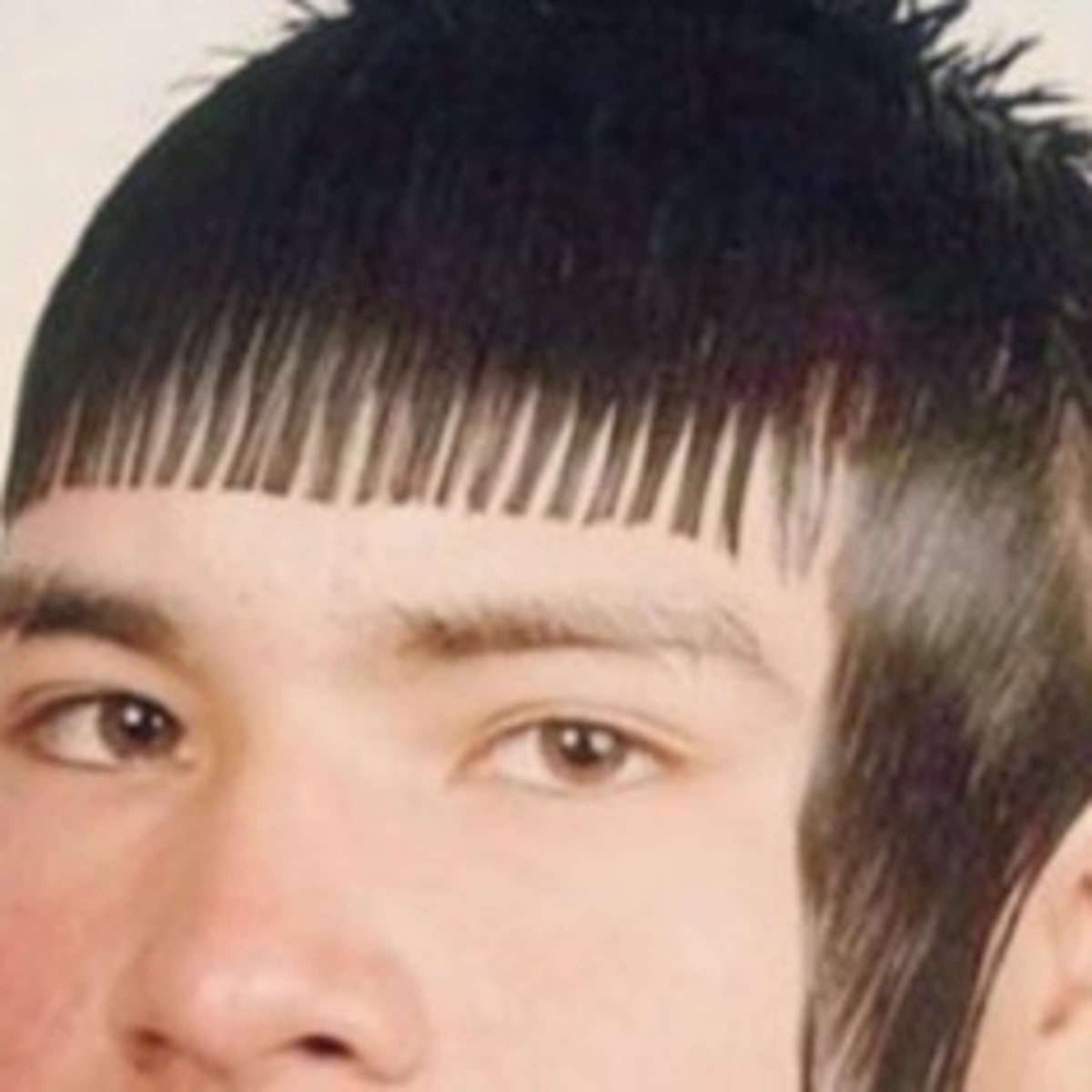 Чёлка на лоб мужская