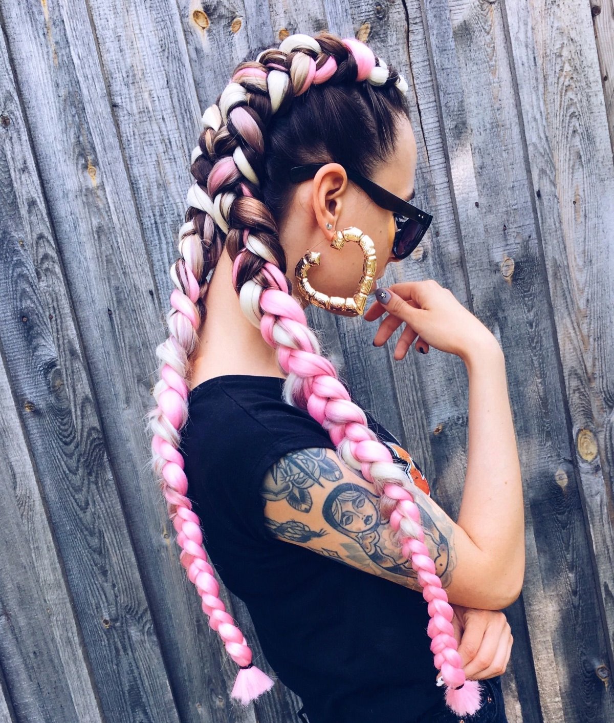 Боксёрские косы на короткие волосы