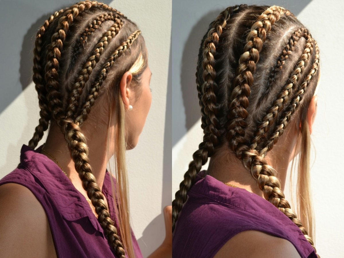 Французские косички Boxer-Braids