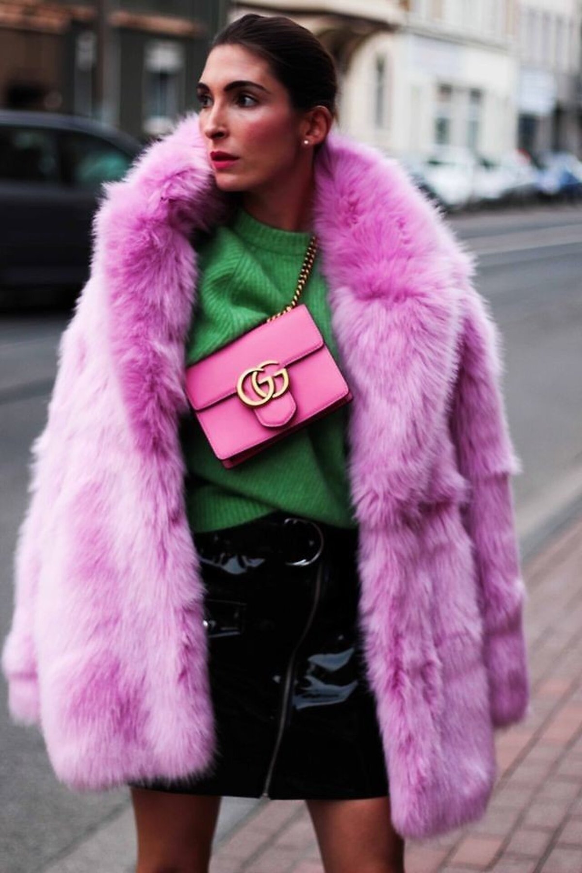 Шуба искусственный мех Кьяра Ферраньи