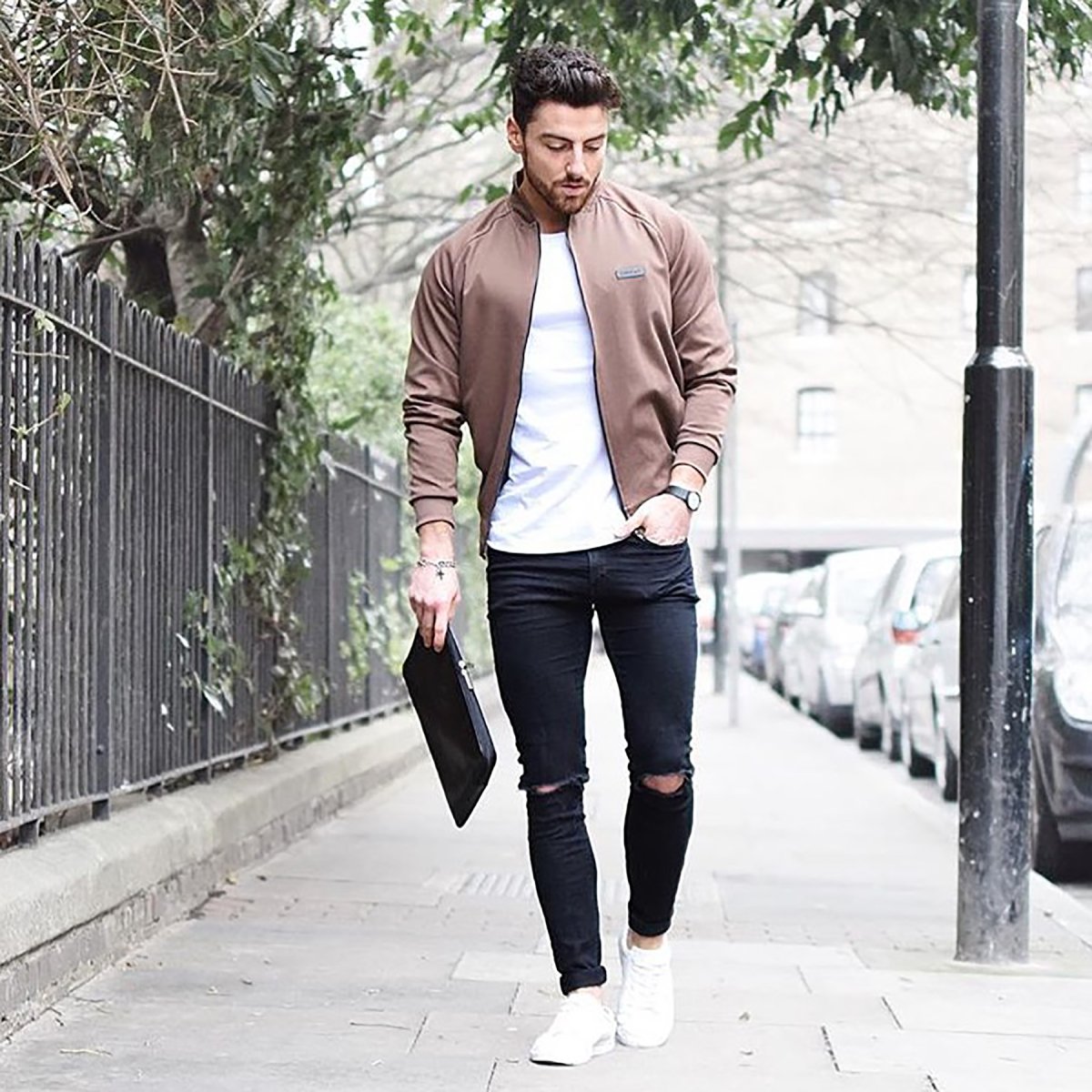 Брюки с футболкой мужские