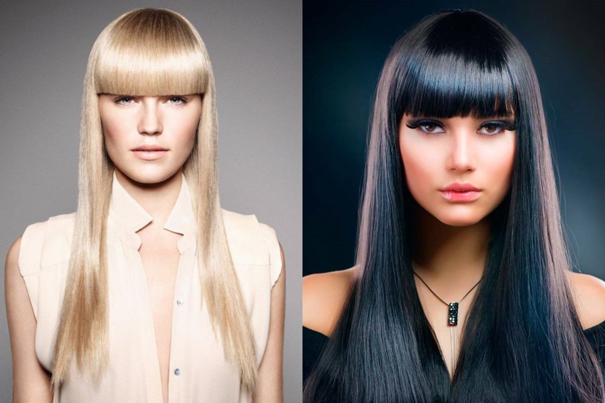 Прически с челкой