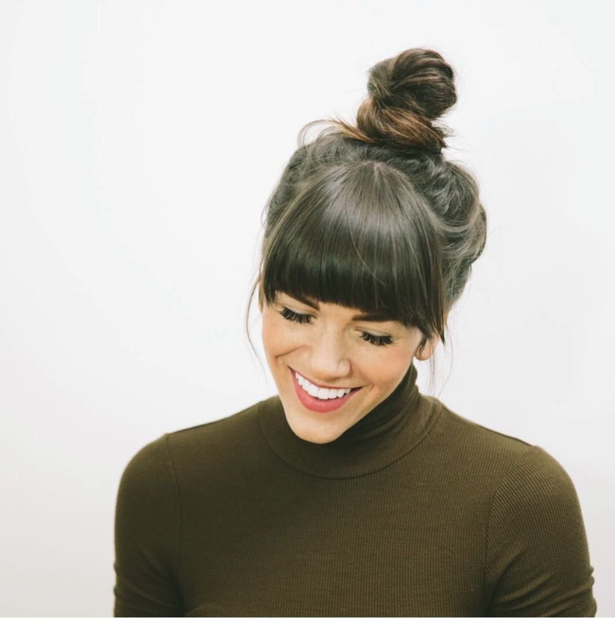 Челка от макушки