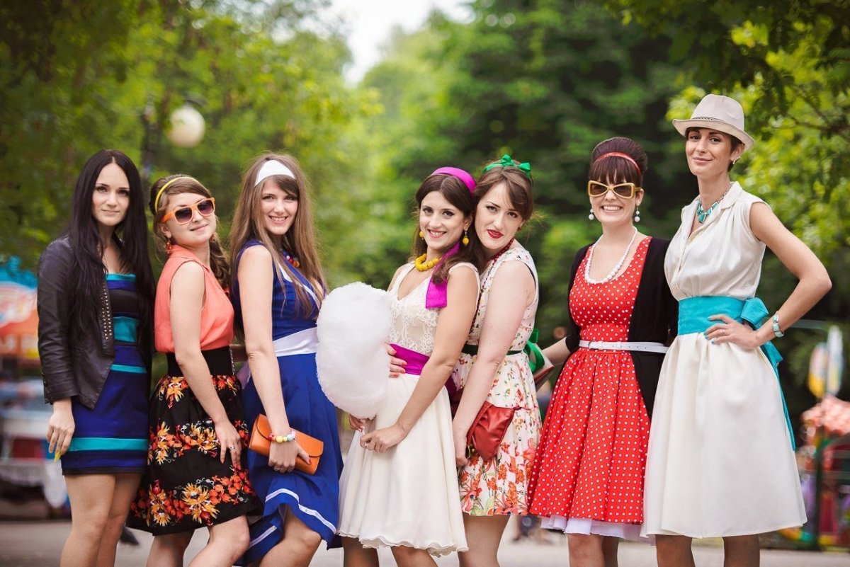 Групповая фотосессия в стиле Стиляги