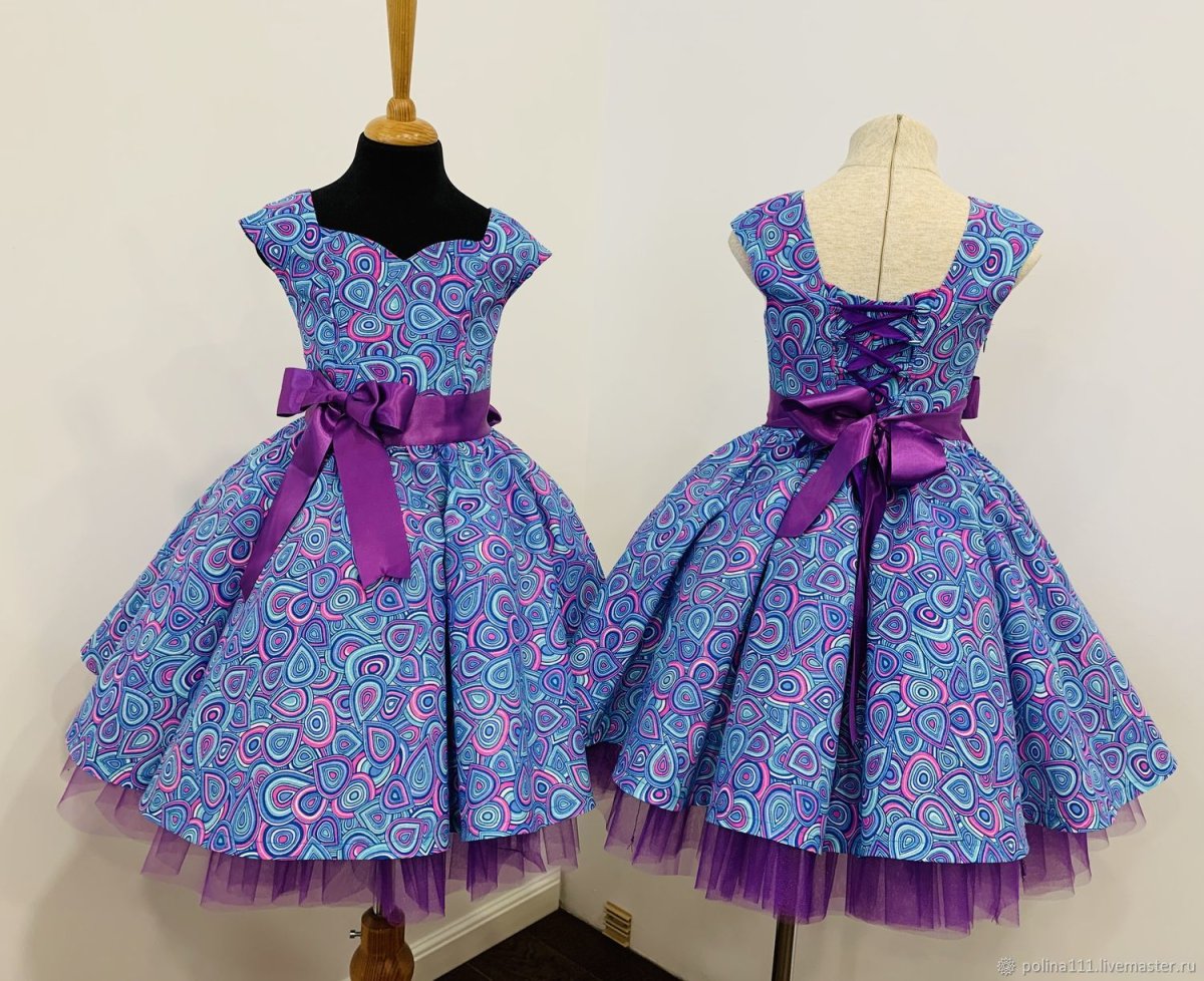 Ретро платье с подъюбником