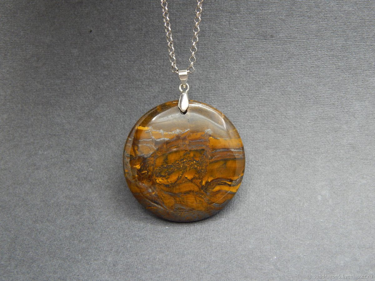 Кулон тигровый глаз