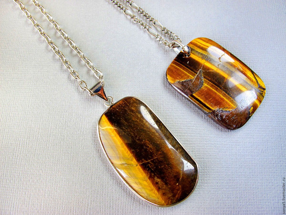 Подвеска с тигровым глазом