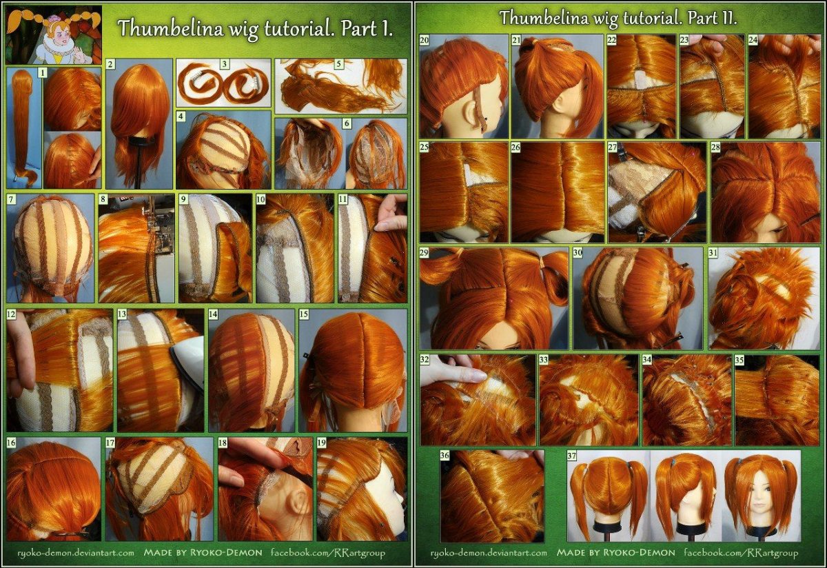 Каркасные парики туториал