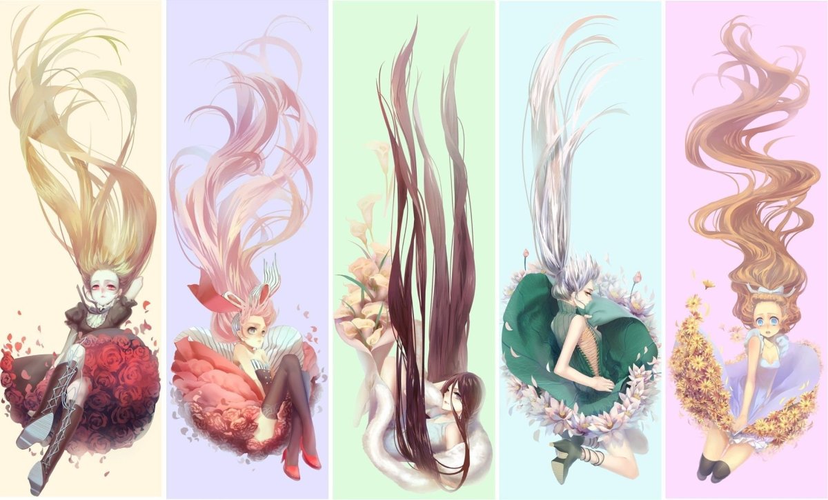 Развивающиеся волосы референс