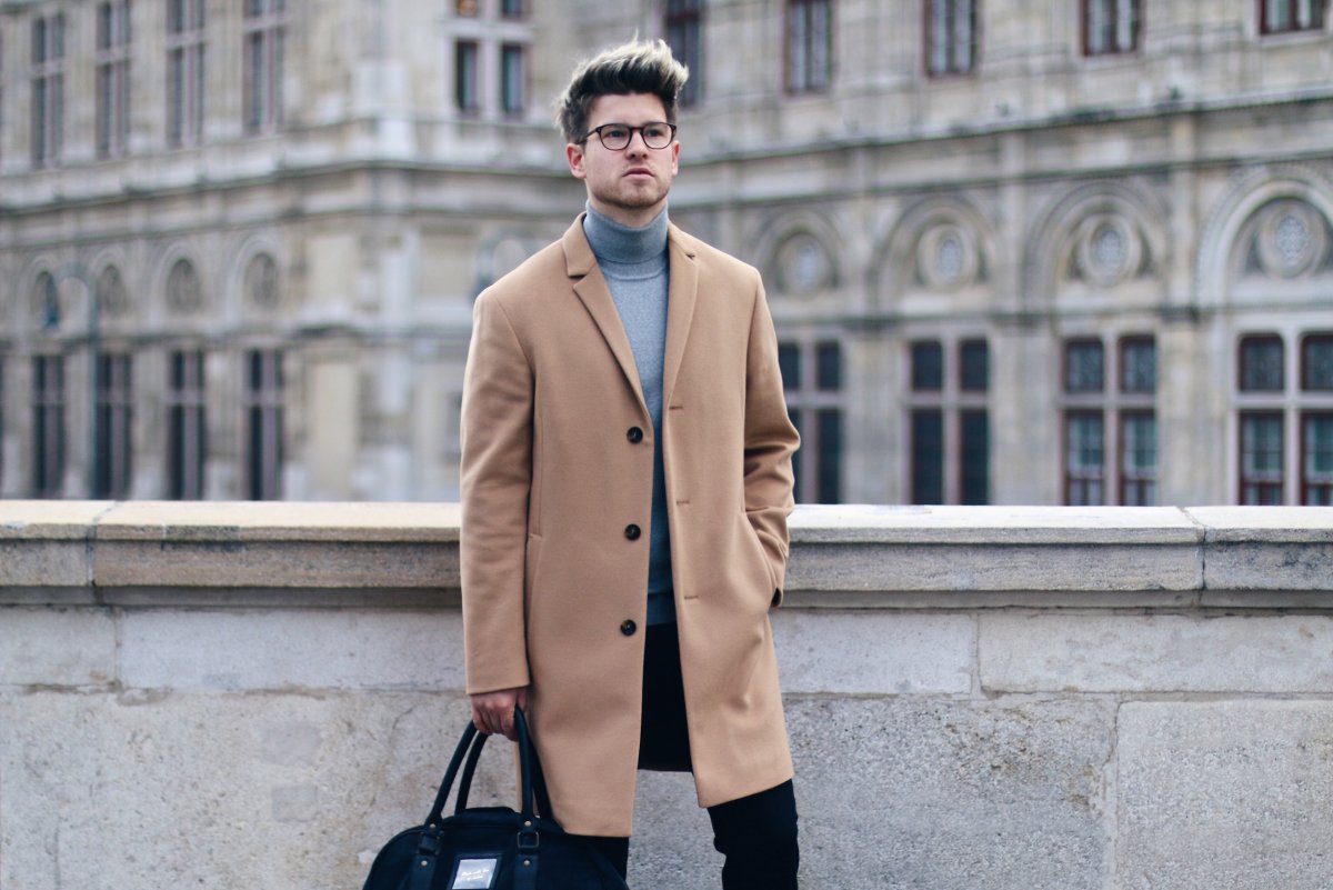 Пальто до бедра мужское