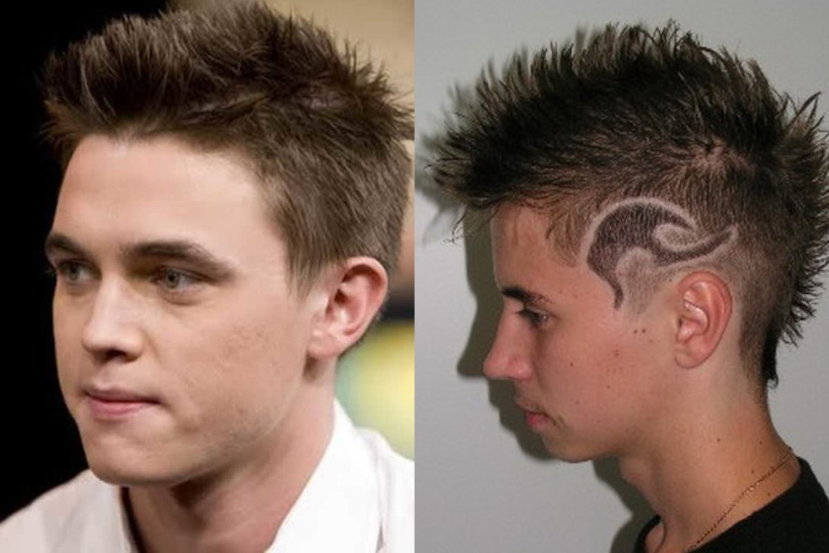 Мужская стрижка Ежик для подростков