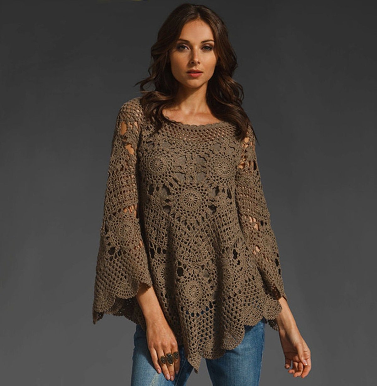 Жилет макраме