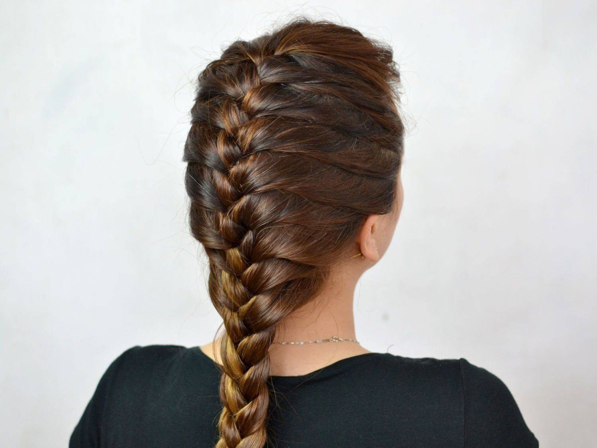 Коса французский водопад схема плетения