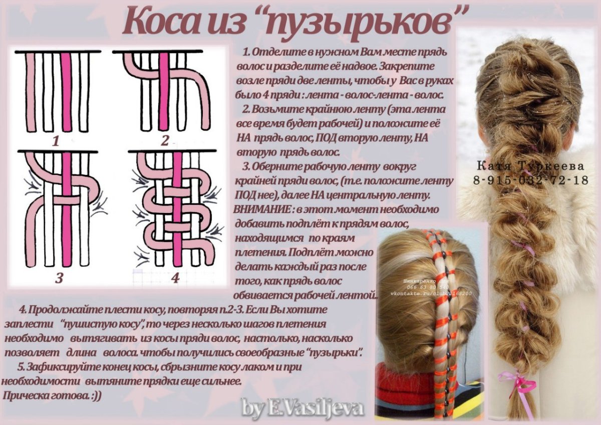 Прически из длинных волос плетение