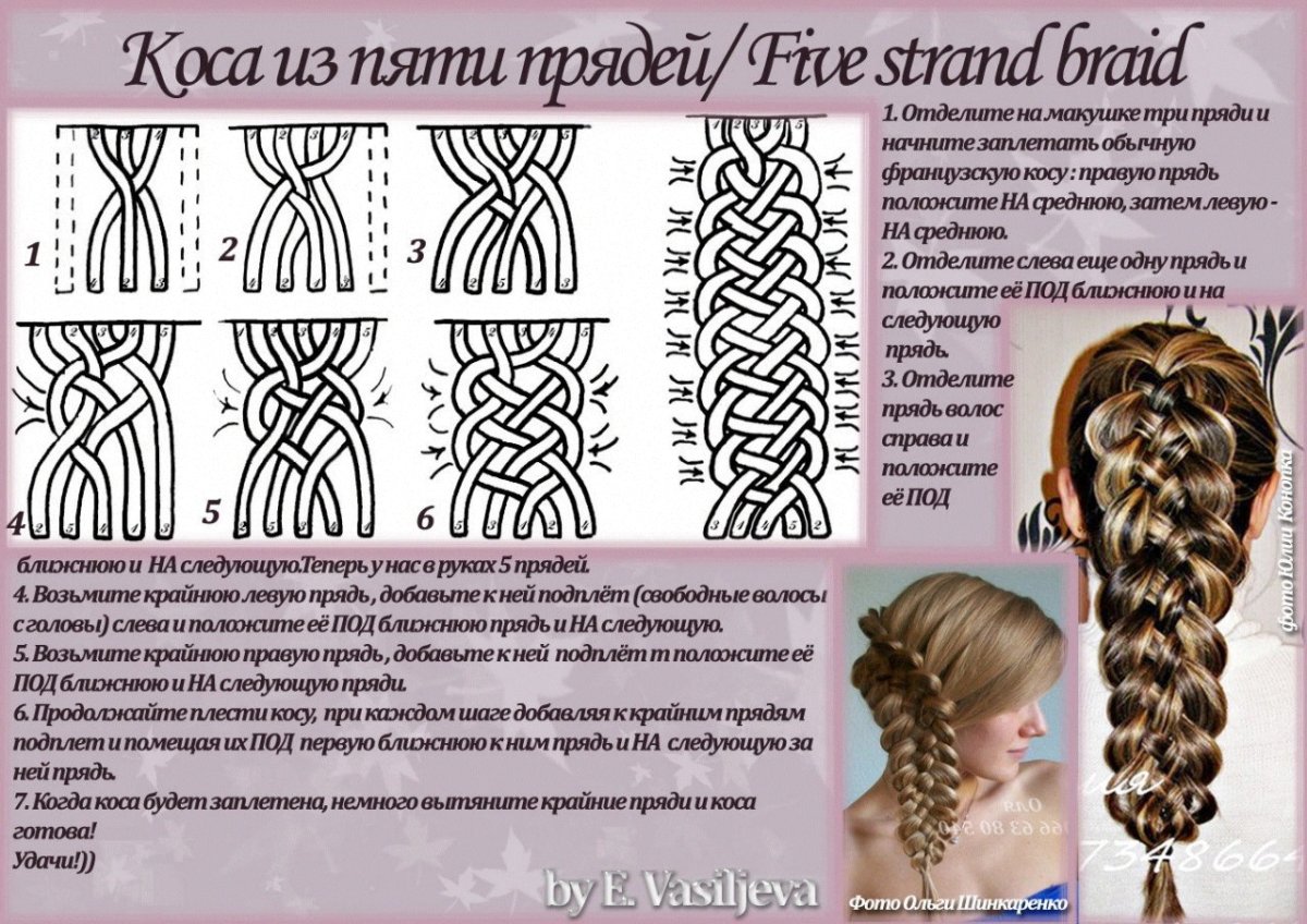 3 Французских косы