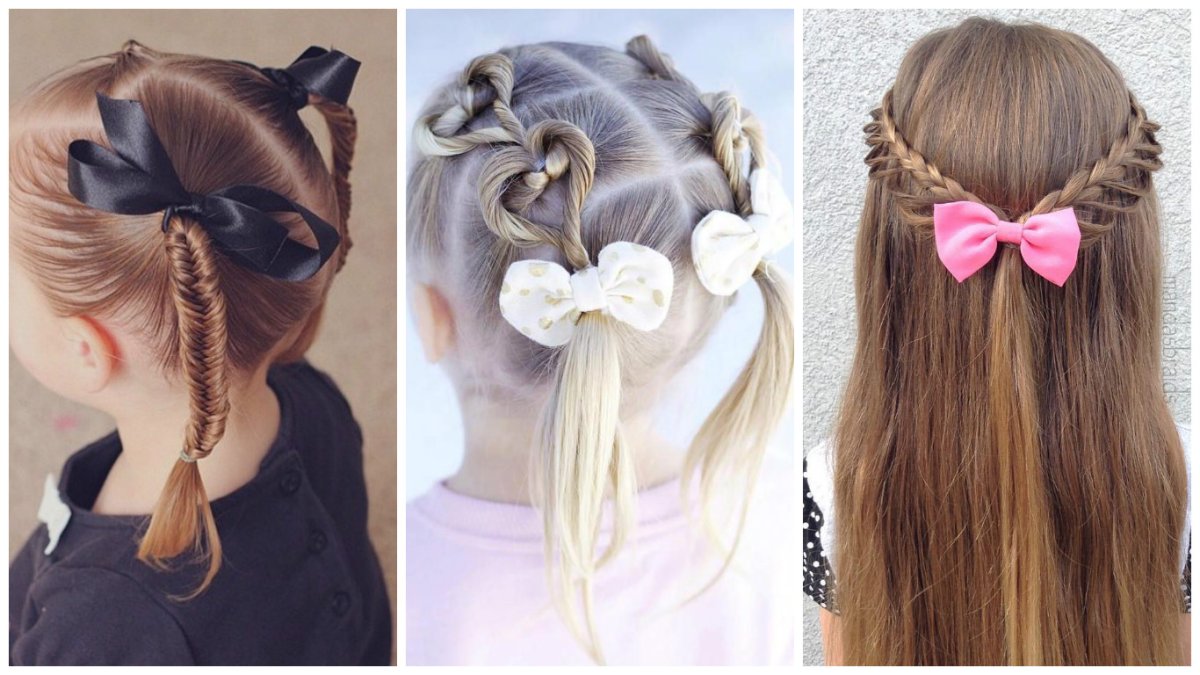 Причёски для девочек в школу на праздник