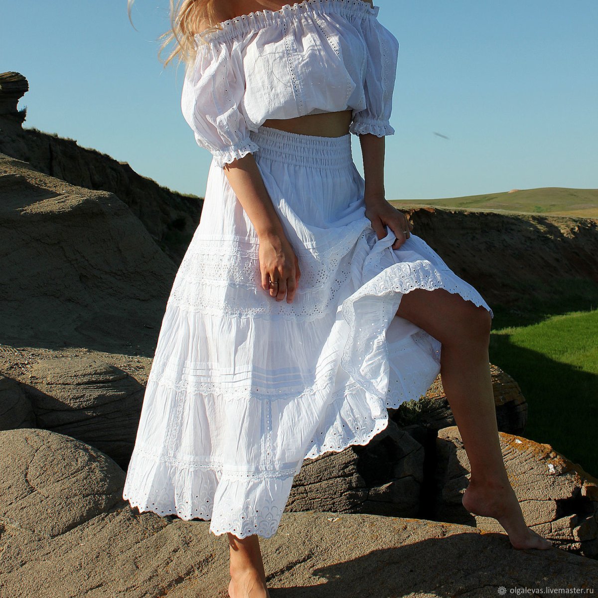 Свадебное платье из Батиста в стиле бохо