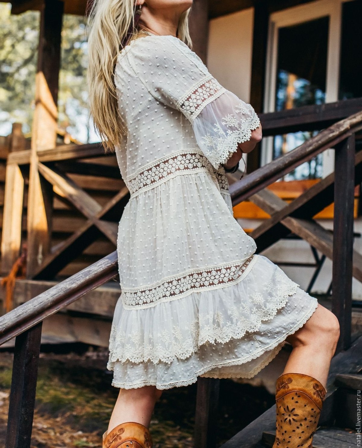 Платье в деревенском стиле