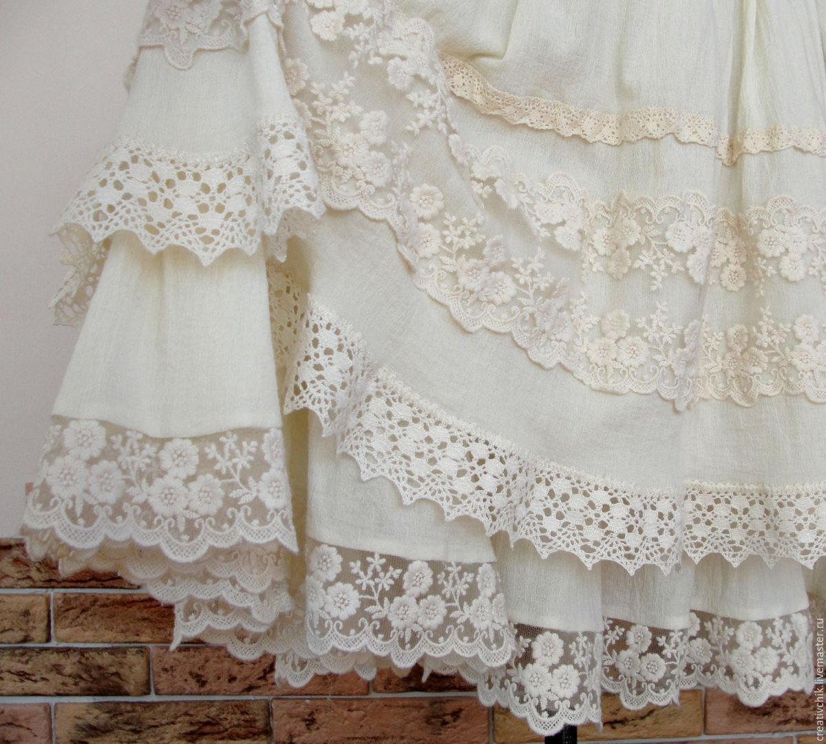 Летние юбки с кружевами