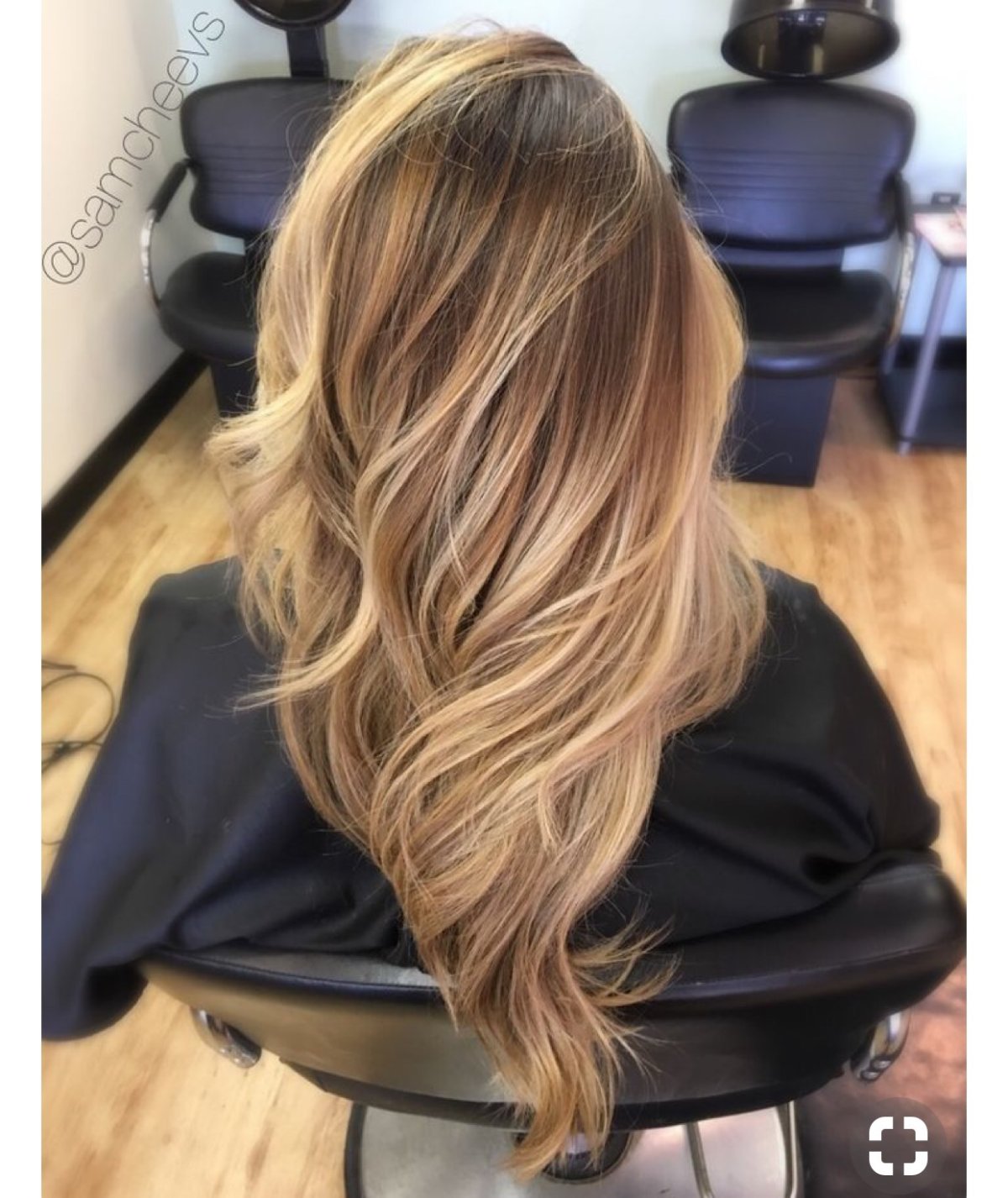 Калифорнийское мелирование длинные волосы