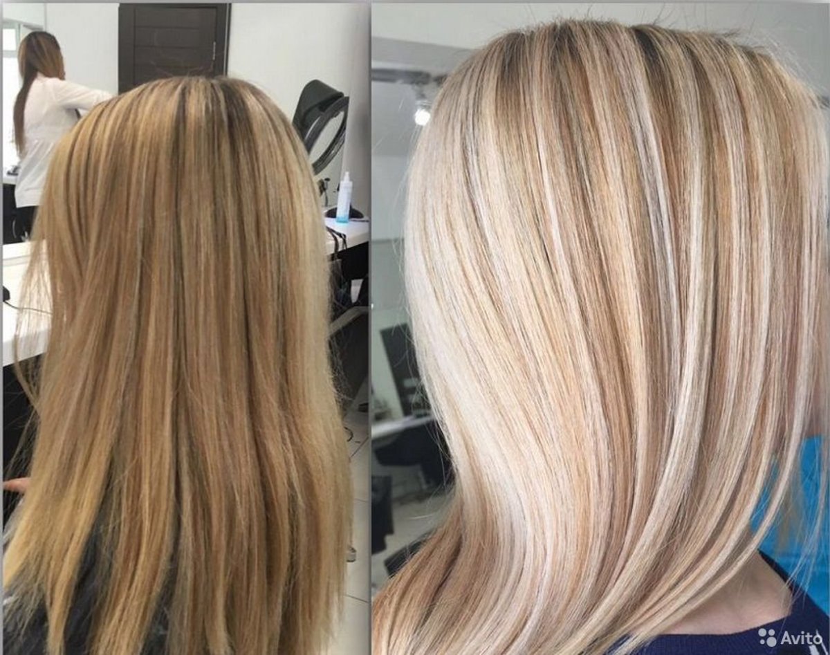 Балаяж колорирование + тонирование