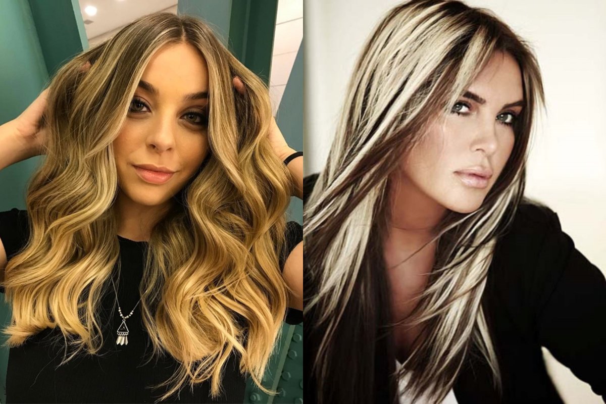 Мелирование на темно русые прямые волосы