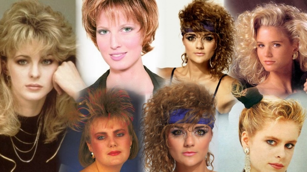 Модные прически 80-90х годов