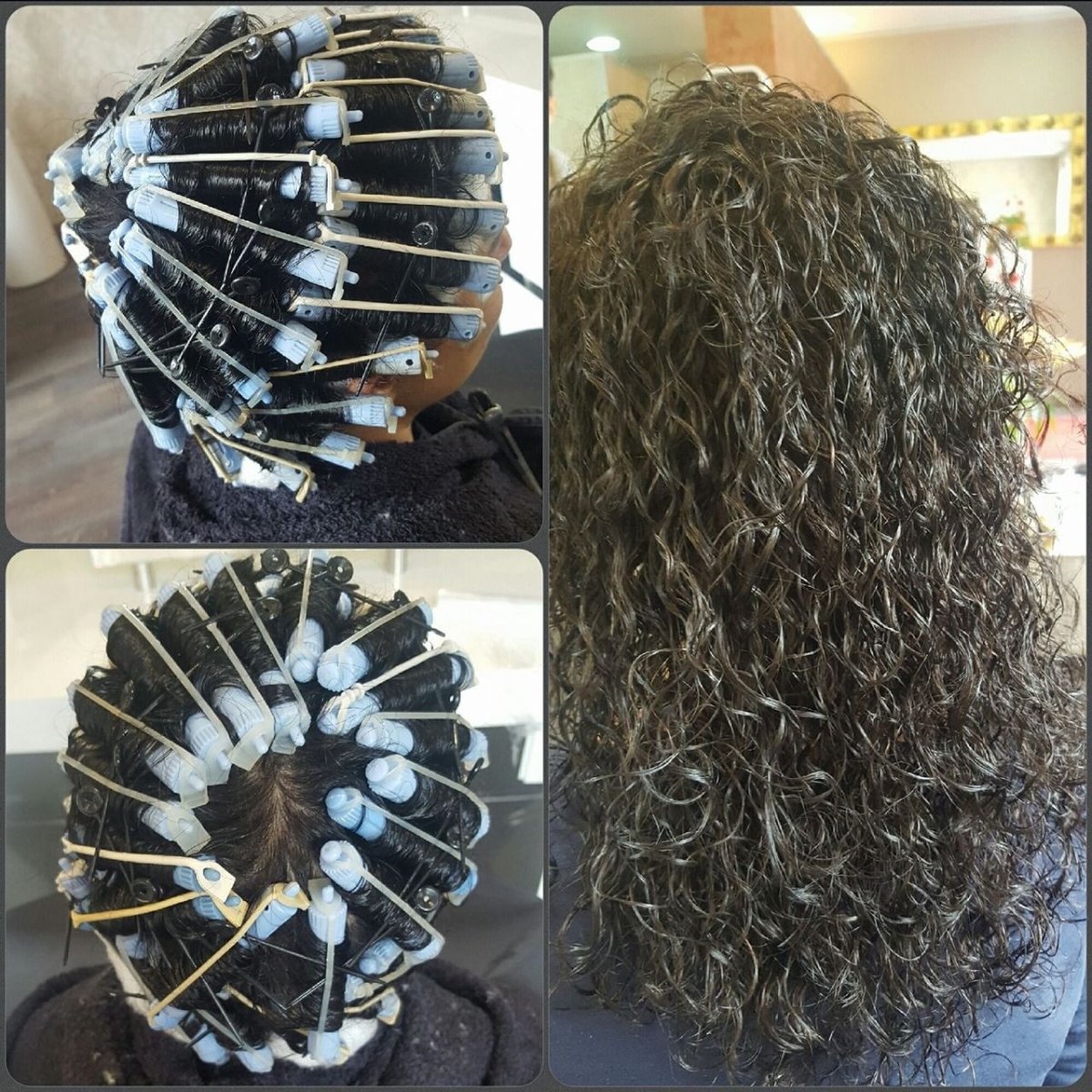 Хим завивка накручивание коклюшек