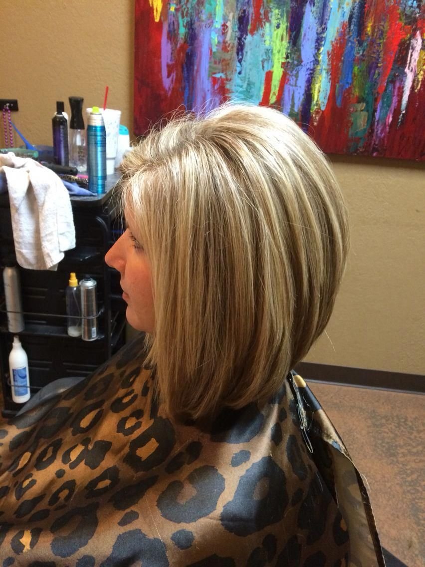 Удлиненное Боб каре с мелированием