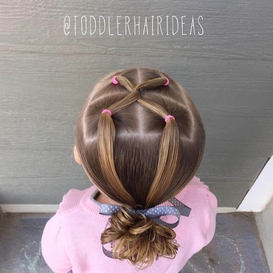 Причёски для девочек в садик на каждый день
